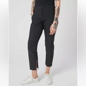 Athleta Stellar Straight Crop Pant, in black. Size 4